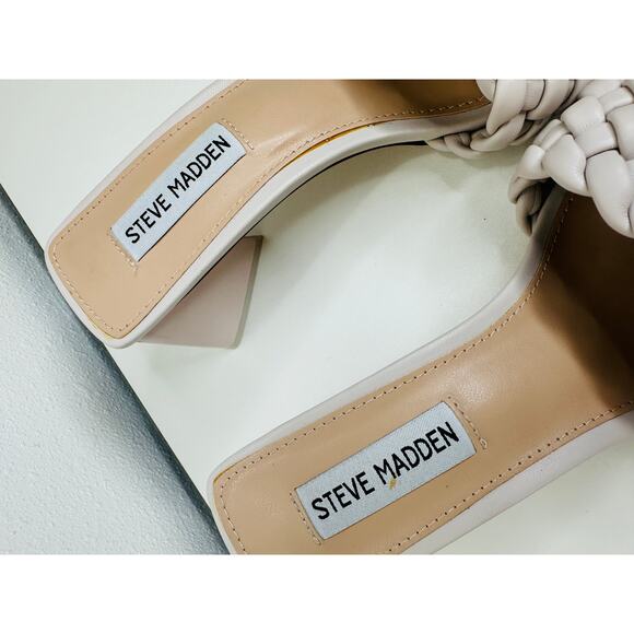 Steve Madden Bone Monte Carlo Slip On Triangle Heel Sandal 6 - Picture 6 of 12